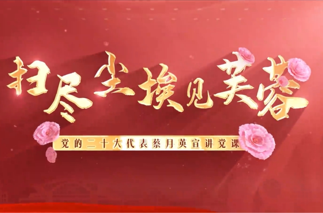 《扫尽尘埃见芙蓉》蔡月英宣讲党课